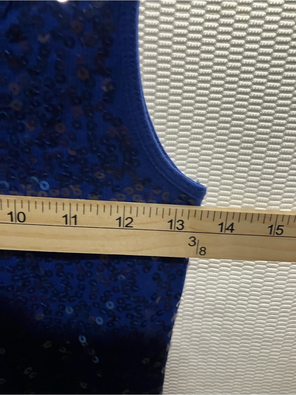 Christina Royal Blue Sequin Tank - Picture 3 of 7